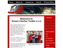 Tablet Screenshot of dreamcatchertackle.com